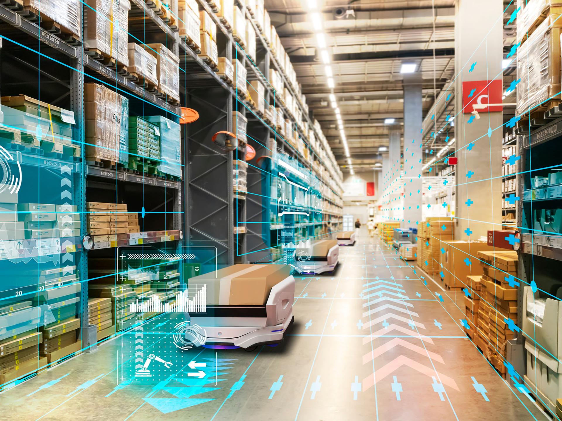 Warehouse management with automated robotics